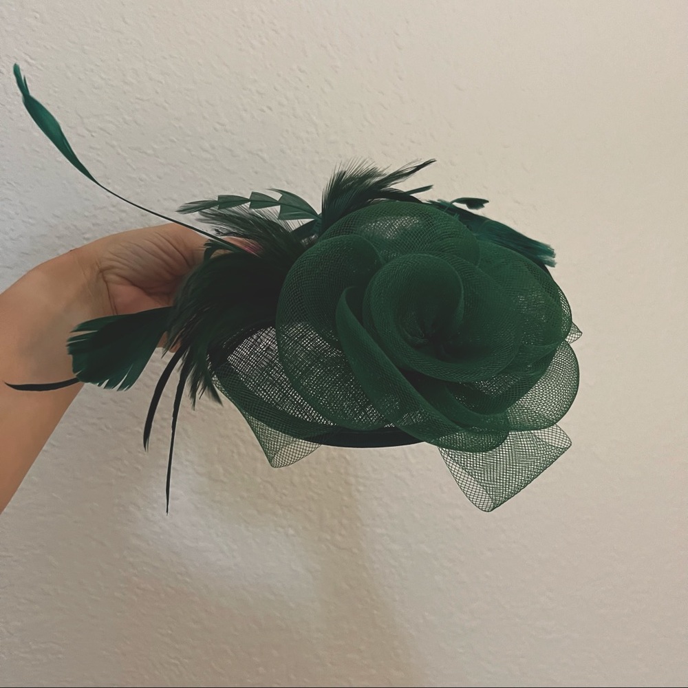 Green Derby Fascinator